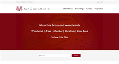Desktop Screenshot of mcgintymusic.com